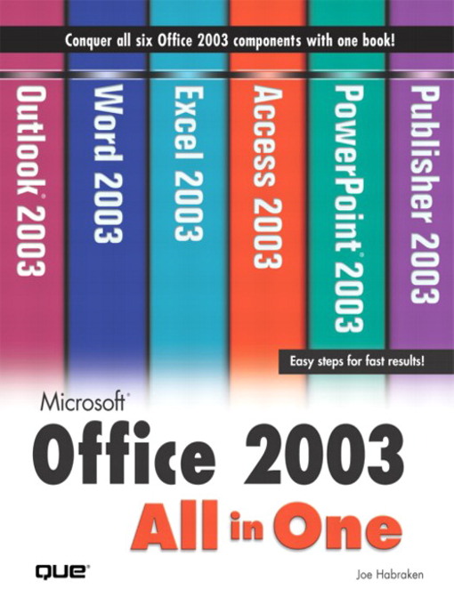 Title details for Microsoft Office 2003 All-in-One by Joe Habraken - Available
